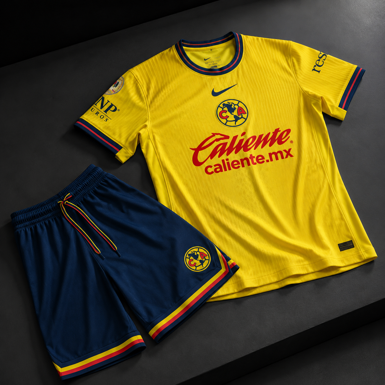Set Deportivo Fan Amarillo y Azul