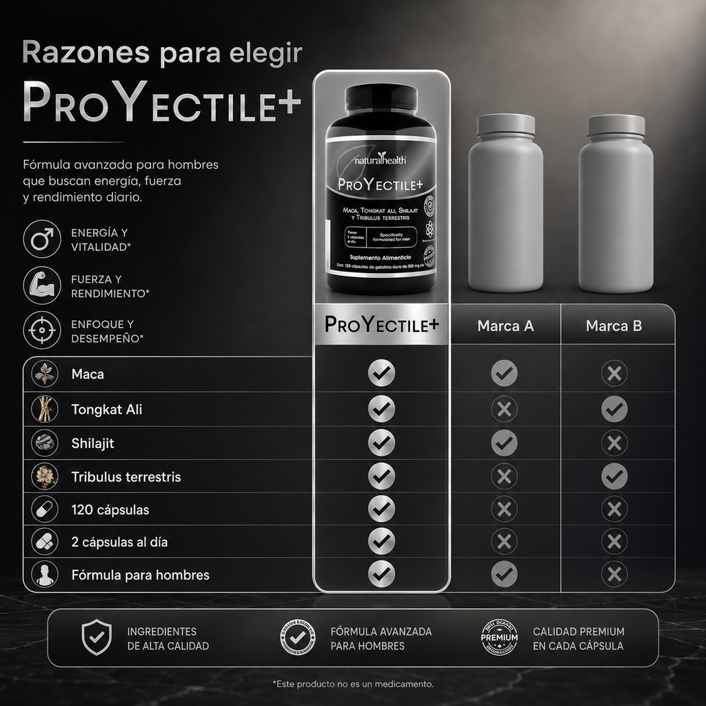 ProYectile+ Energia Hombre 120 Capsulas - foto 3
