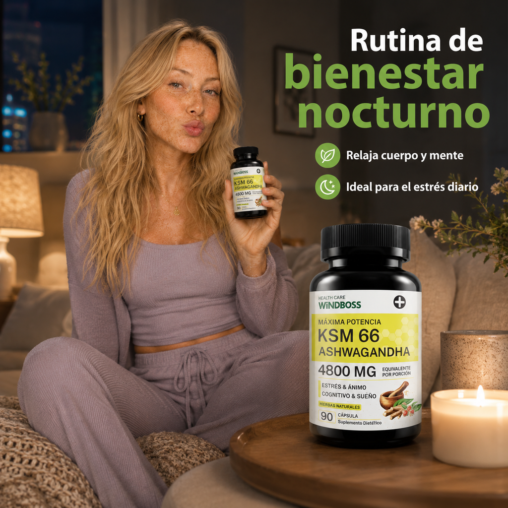 Ashwagandha KSM-66 Balance 90 Capsulas - foto 6