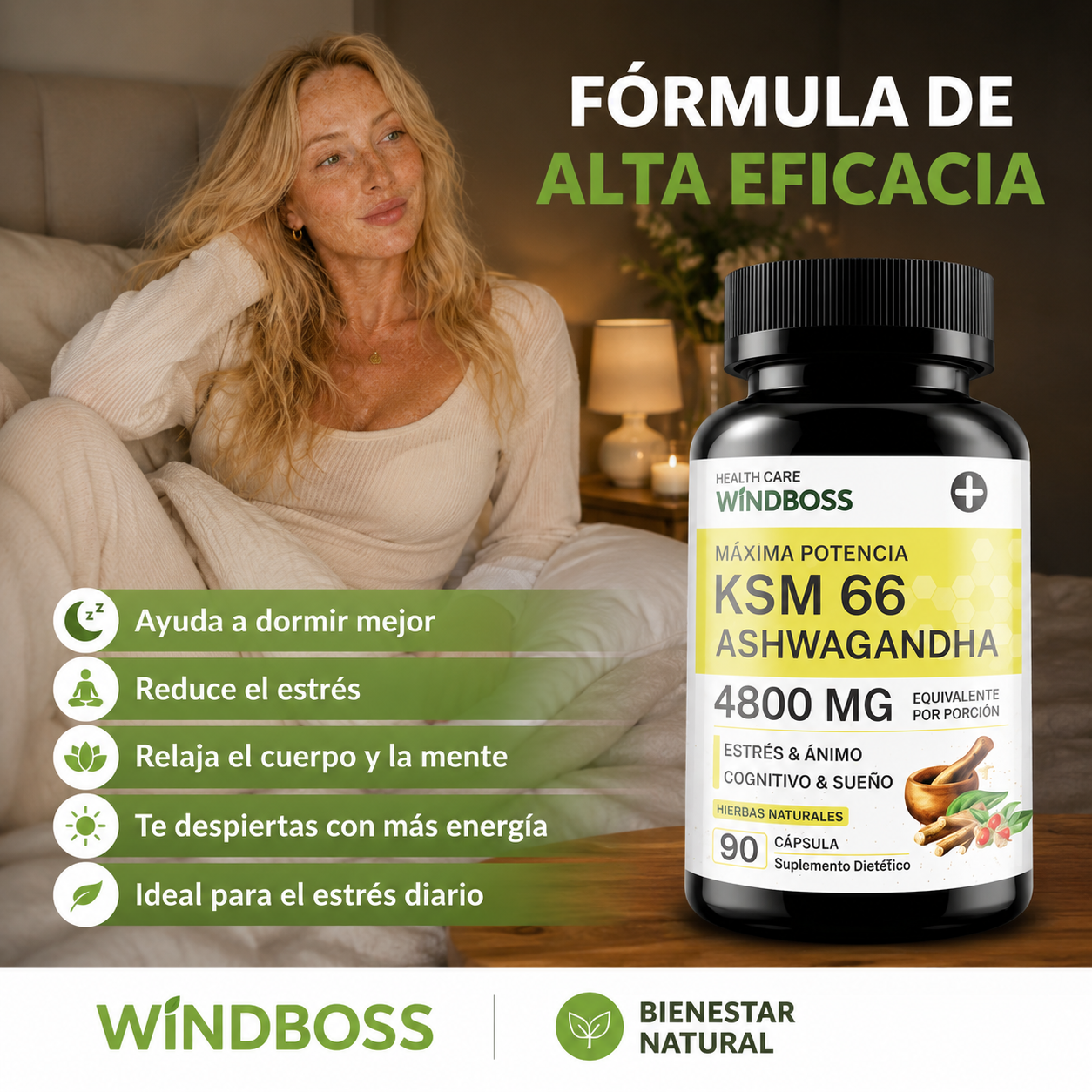 Ashwagandha KSM-66 Balance 90 Capsulas - foto 8