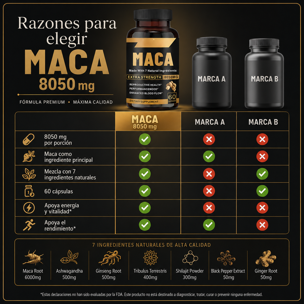 Maca Negra Extra Strength 60 Capsulas - foto 4