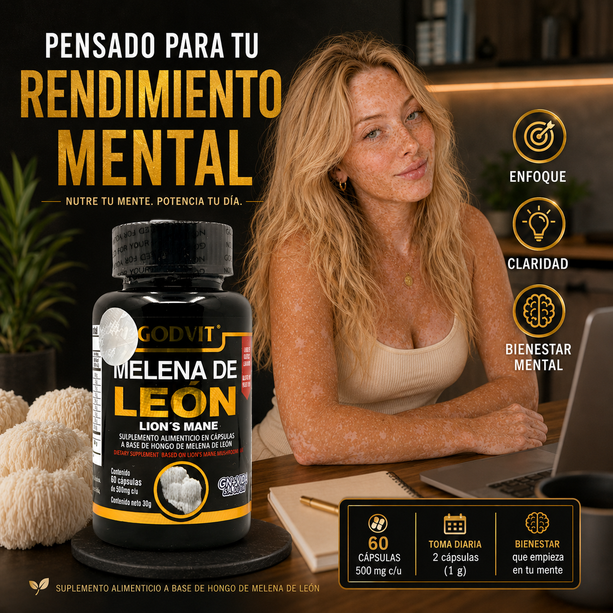 Melena de Leon COFEPRIS 60 Capsulas - foto 6
