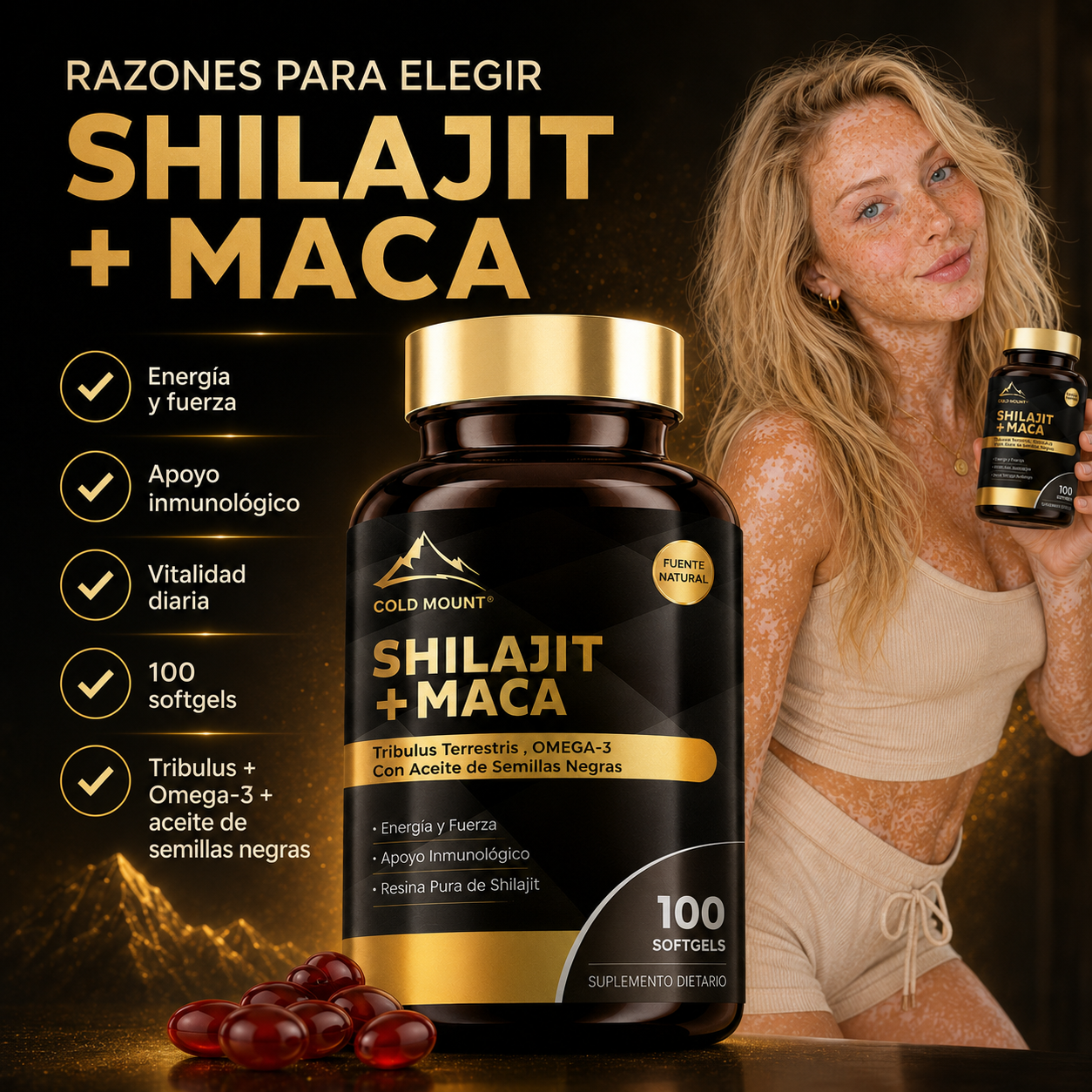 Shilajit + Maca Vital 100 Capsulas - foto 1