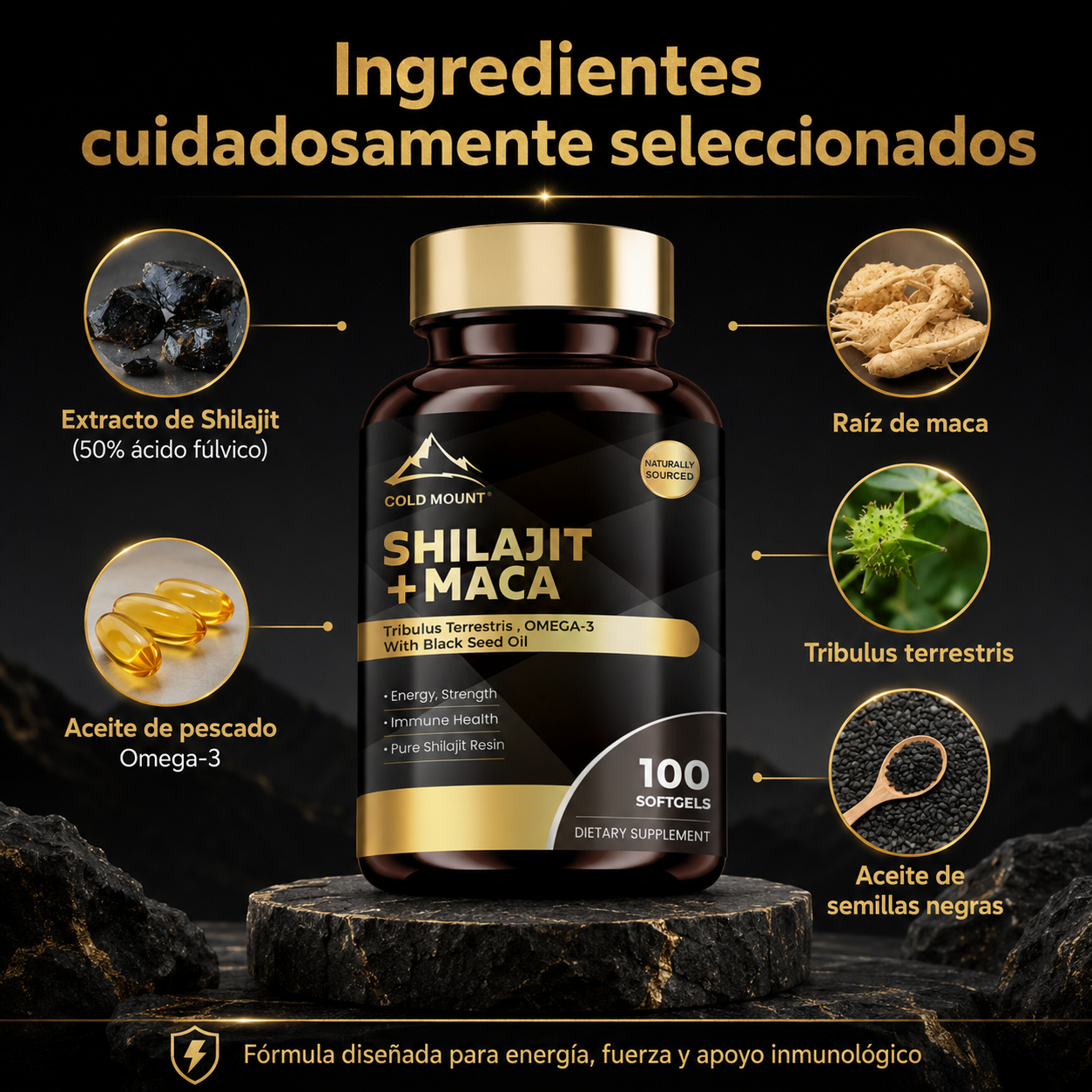 Shilajit + Maca Vital 100 Capsulas - foto 3