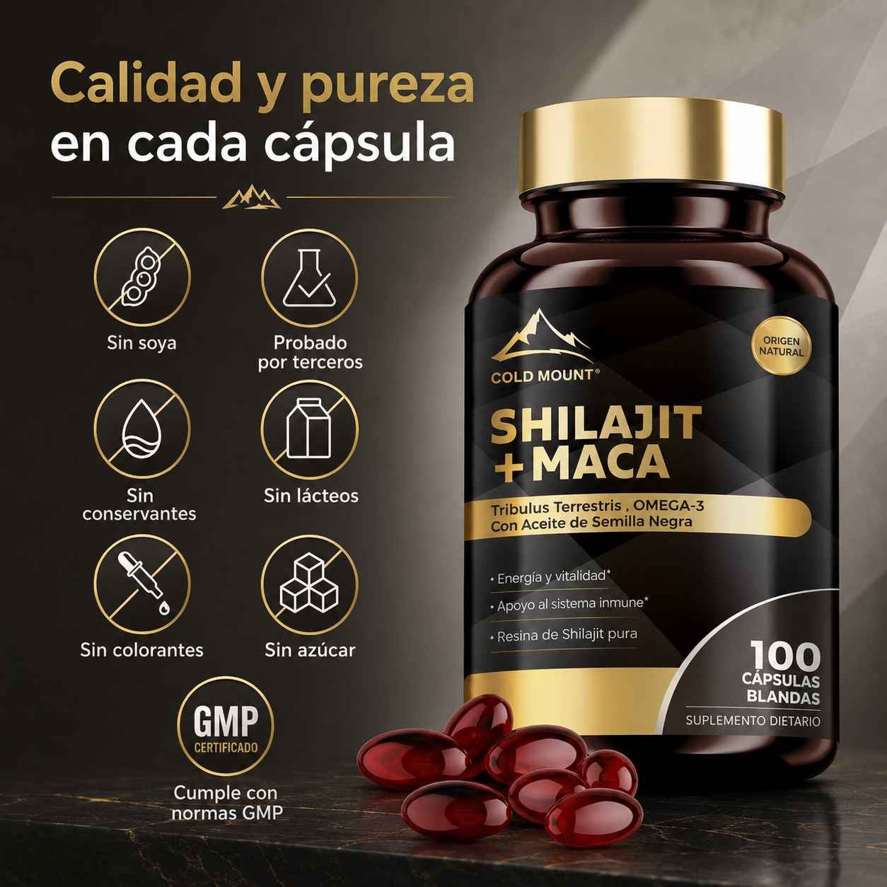 Shilajit + Maca Vital 100 Capsulas - foto 4