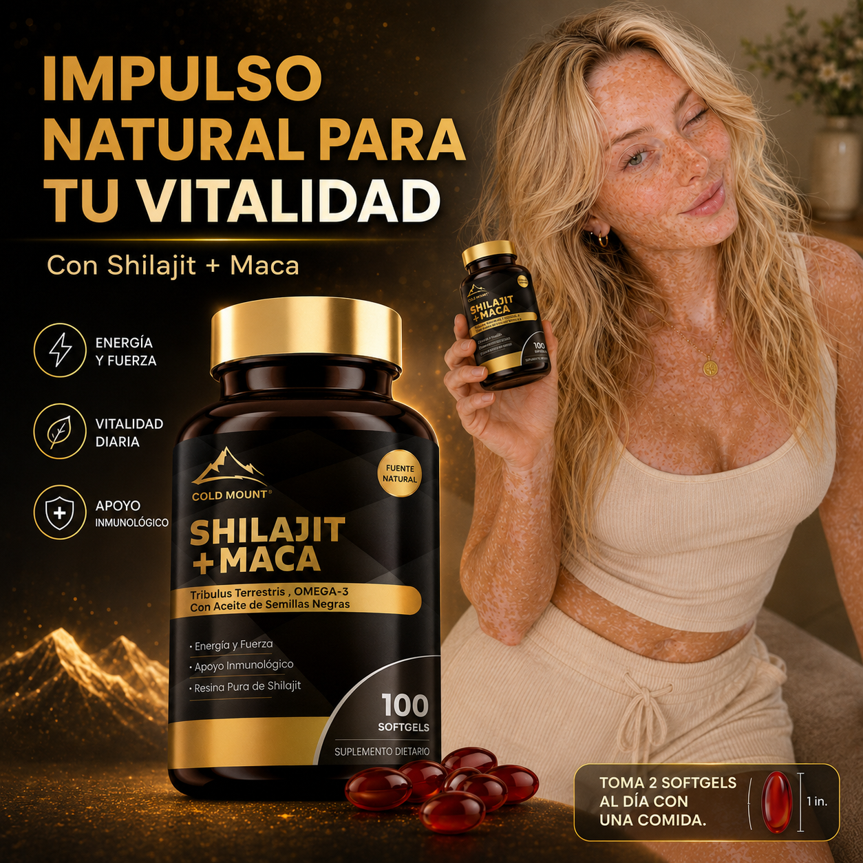 Shilajit + Maca Vital 100 Capsulas - foto 6