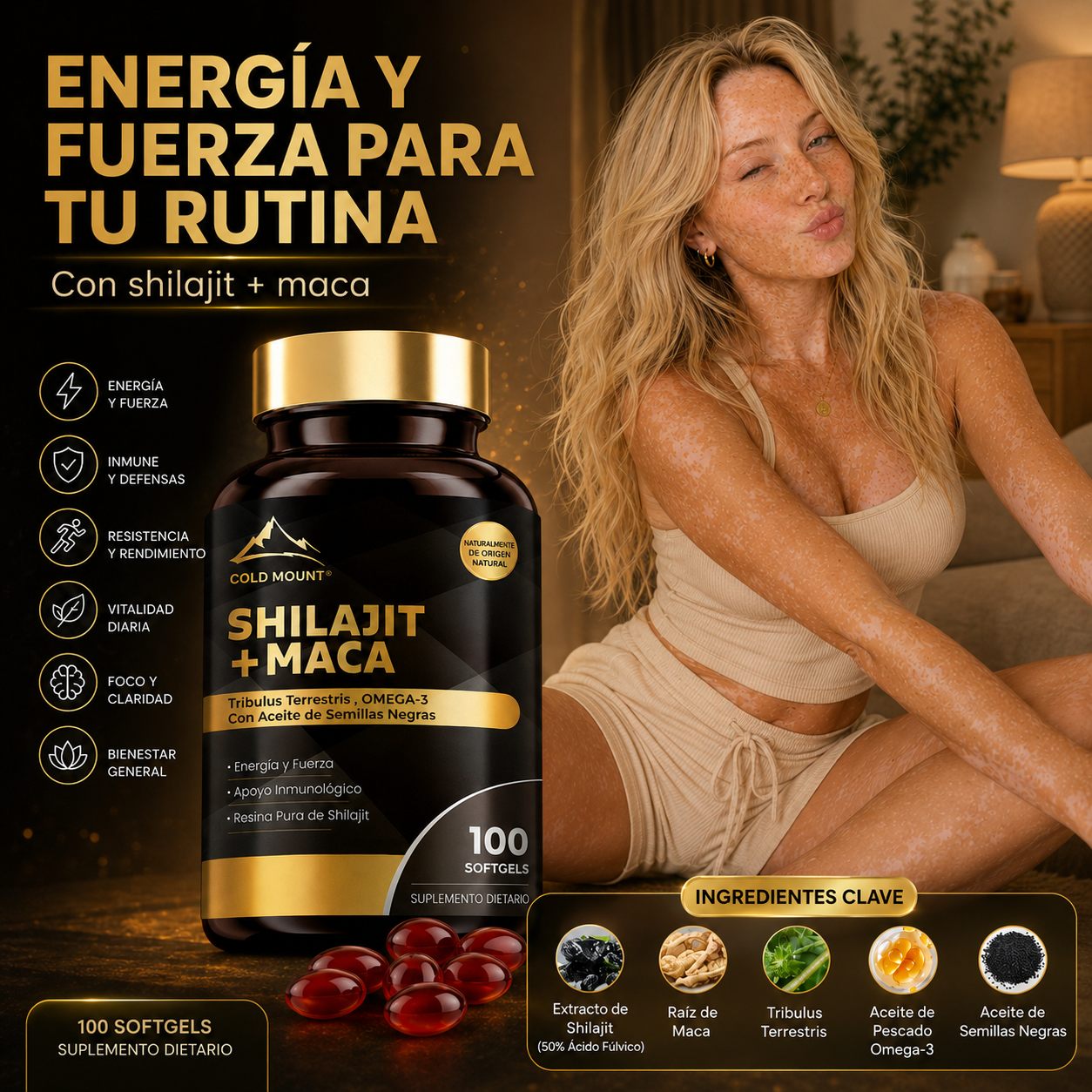 Shilajit + Maca Vital 100 Capsulas - foto 7