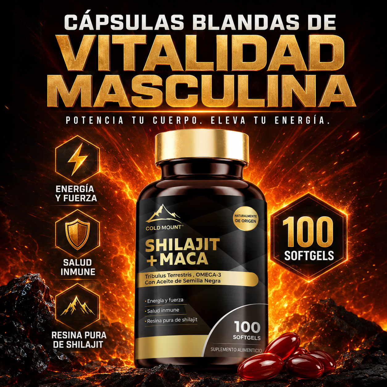 Shilajit + Maca Vital 100 Capsulas - foto 8